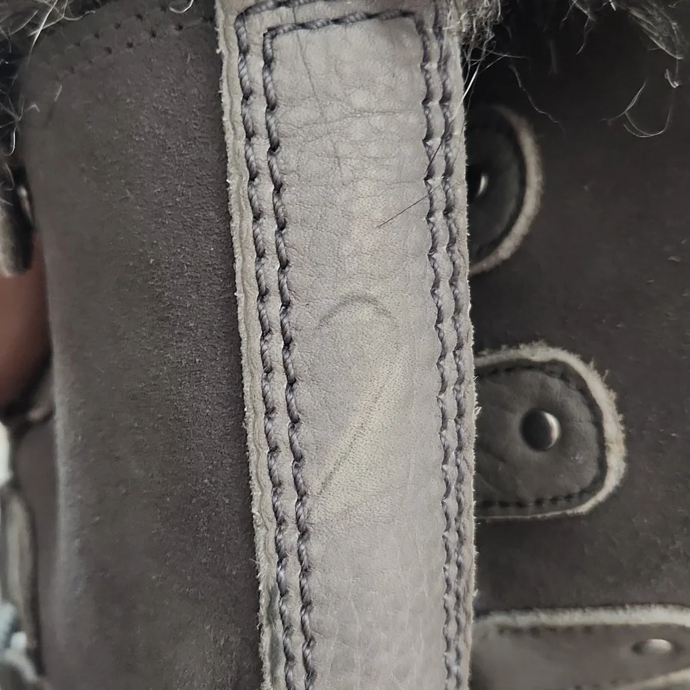 SOREL Joan of Arctic Insulated Waterproof Winter Boots In Quarry Gray Size 8.5